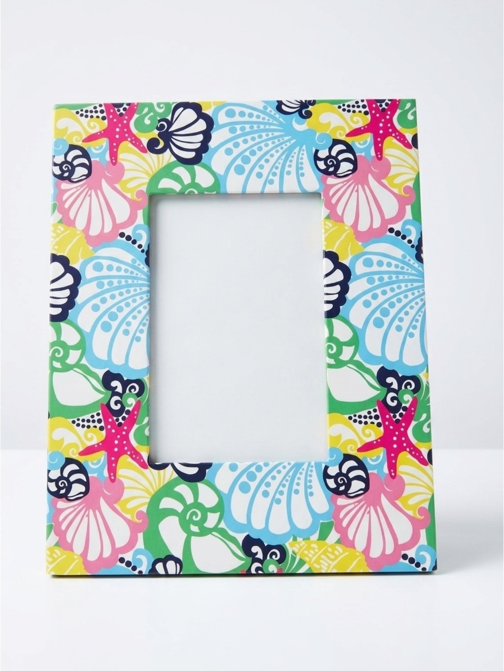 Lilly PulitzerColorful Seashell and Starfish Patterned Photo Frame